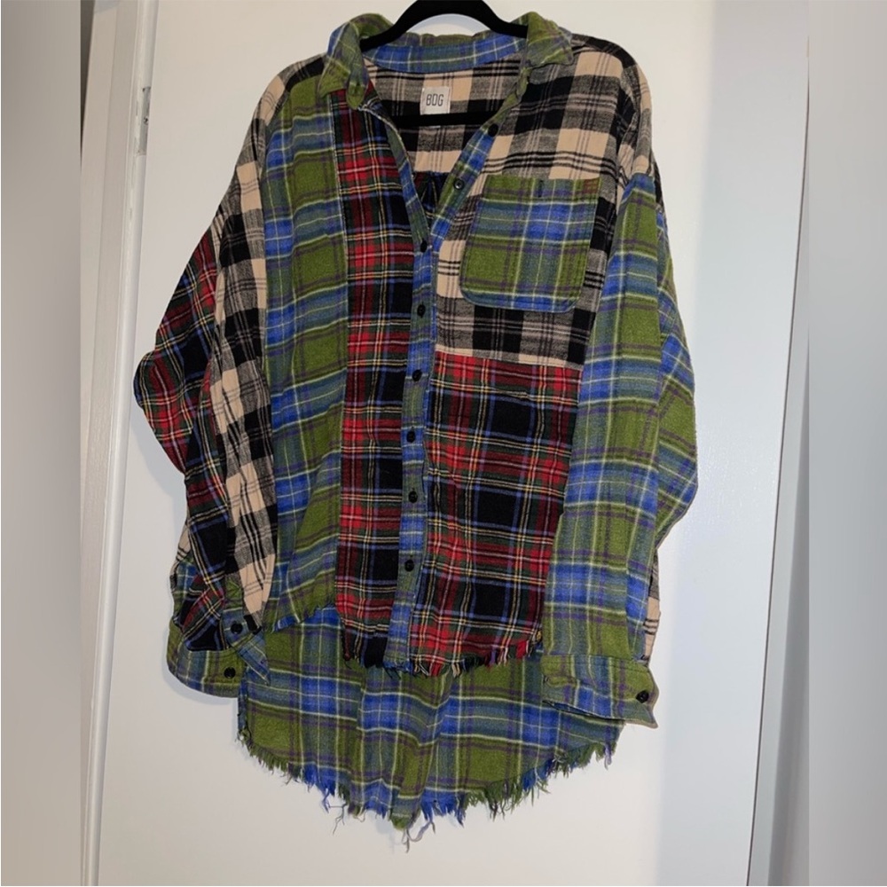BDG patchwork flannel shirt